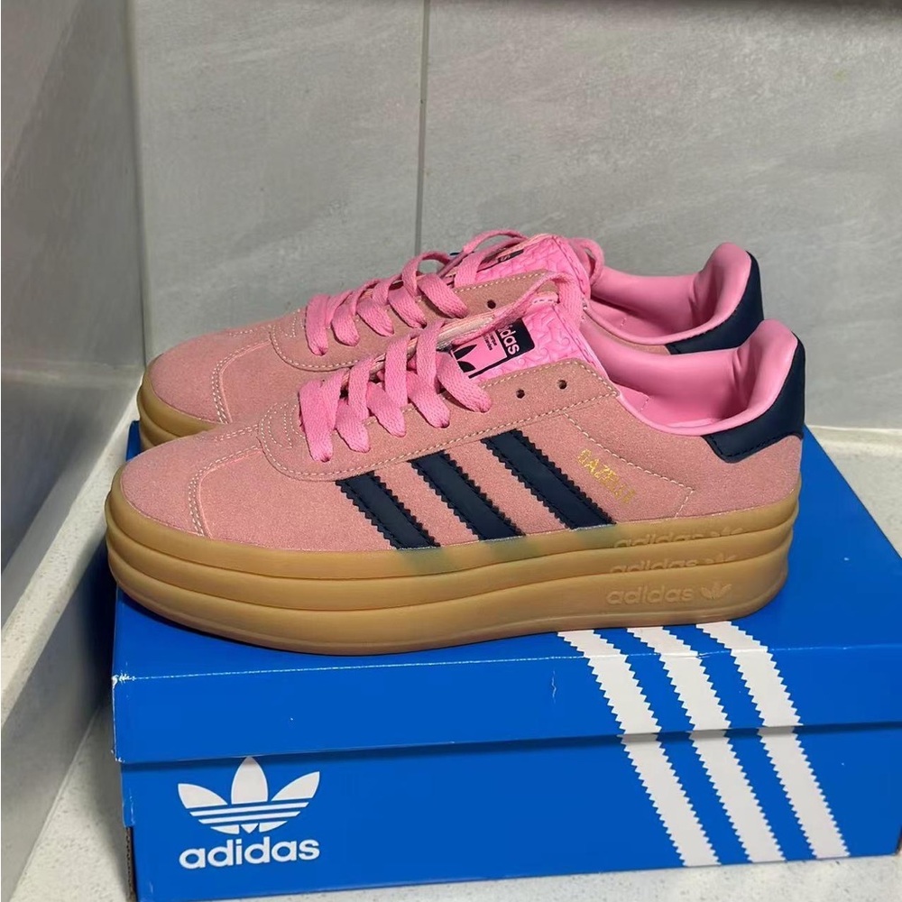 Adidas GAZELLE BOLD OG PINK H06122 Womens Sneakers - Picture 5 of 5